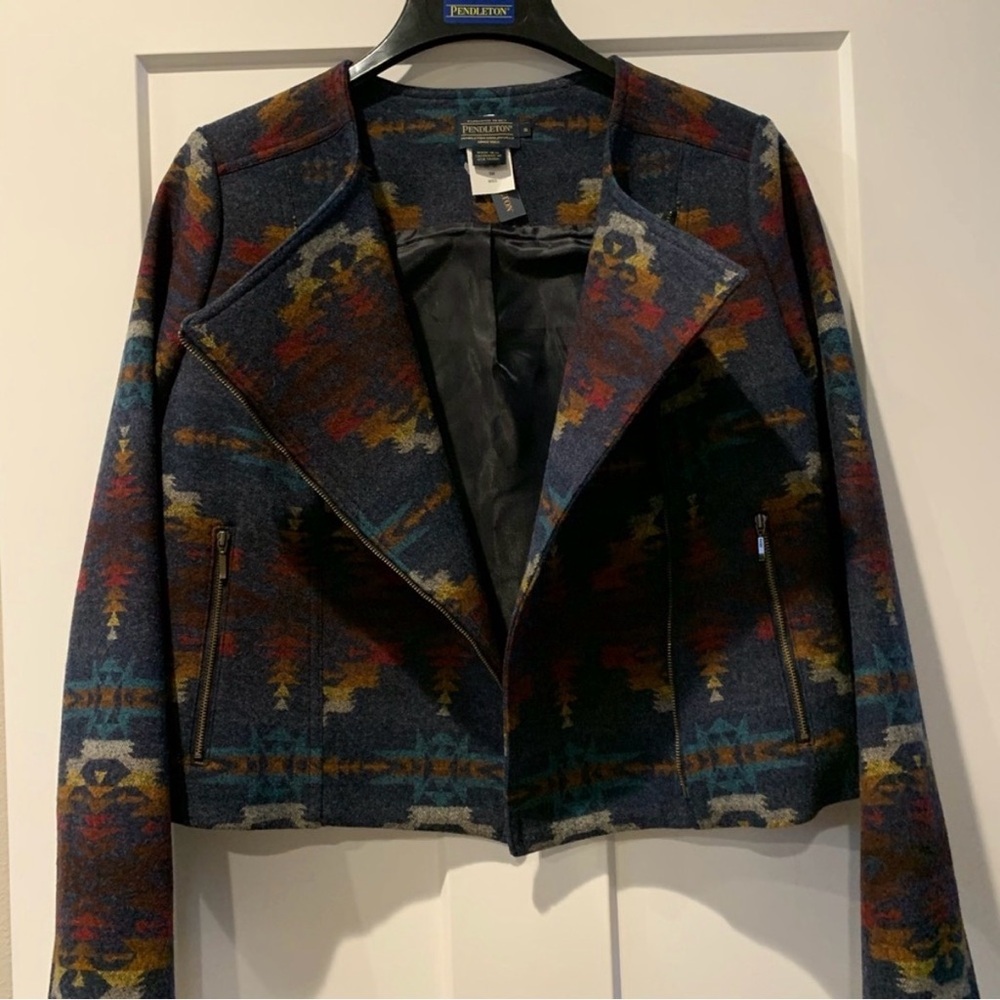 Pendleton Multicolor Patterned Women's Blazer - image 2